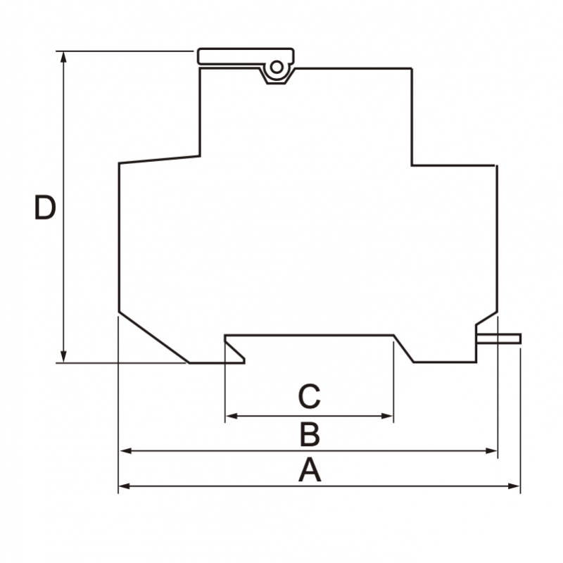 Porta fusible unipolar para fusibles 10x38