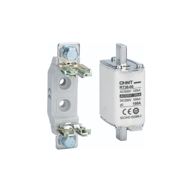 Base fija 1P fusible NH1 250A, para perno M10 - CHINT - 19011125CH