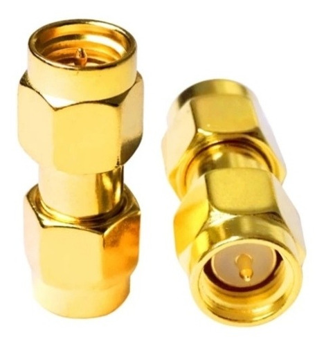 Conector Adaptador SMA macho a SMA macho