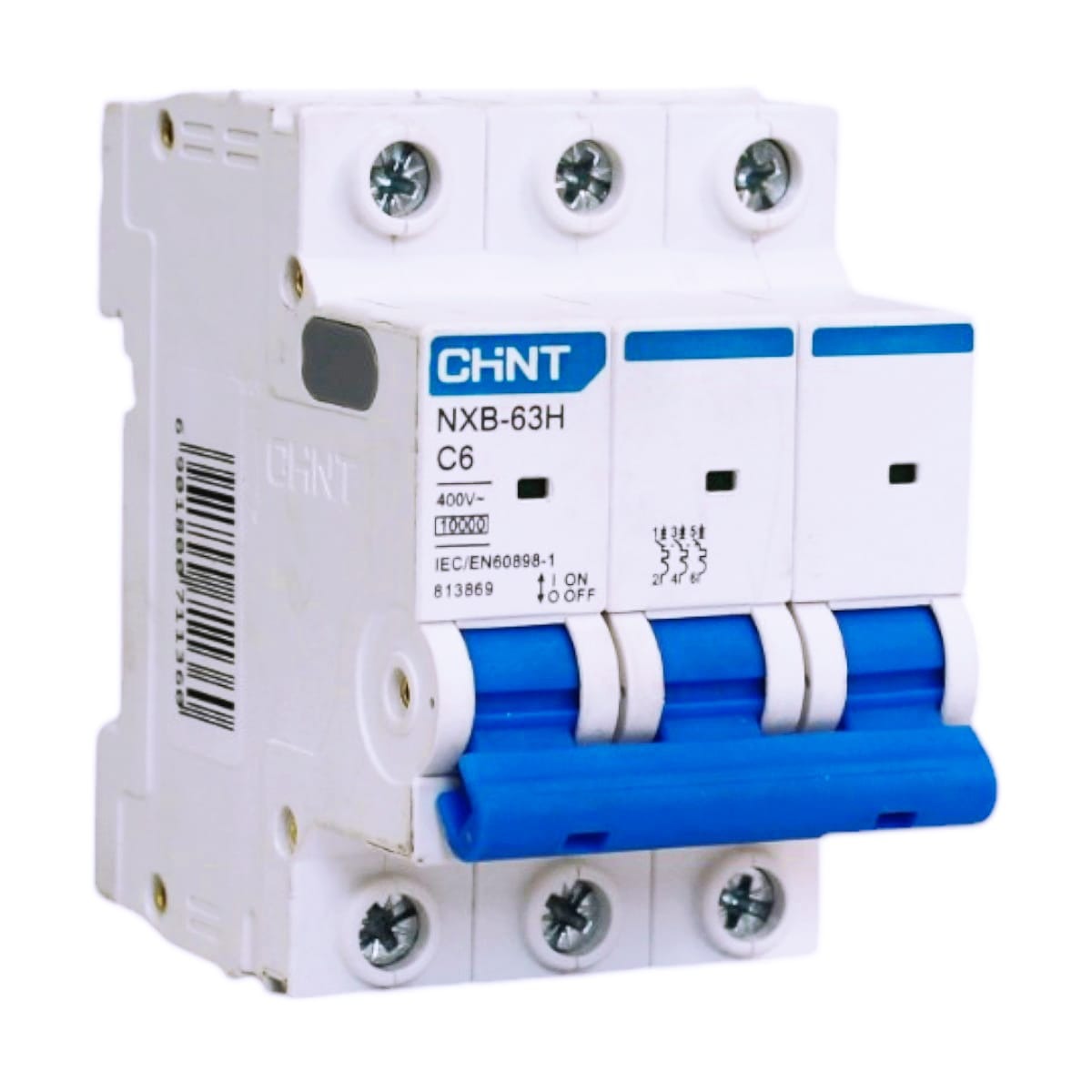 Interruptor NXB-63H 3Px32A 10kA curva D CHINT - 07032332CH