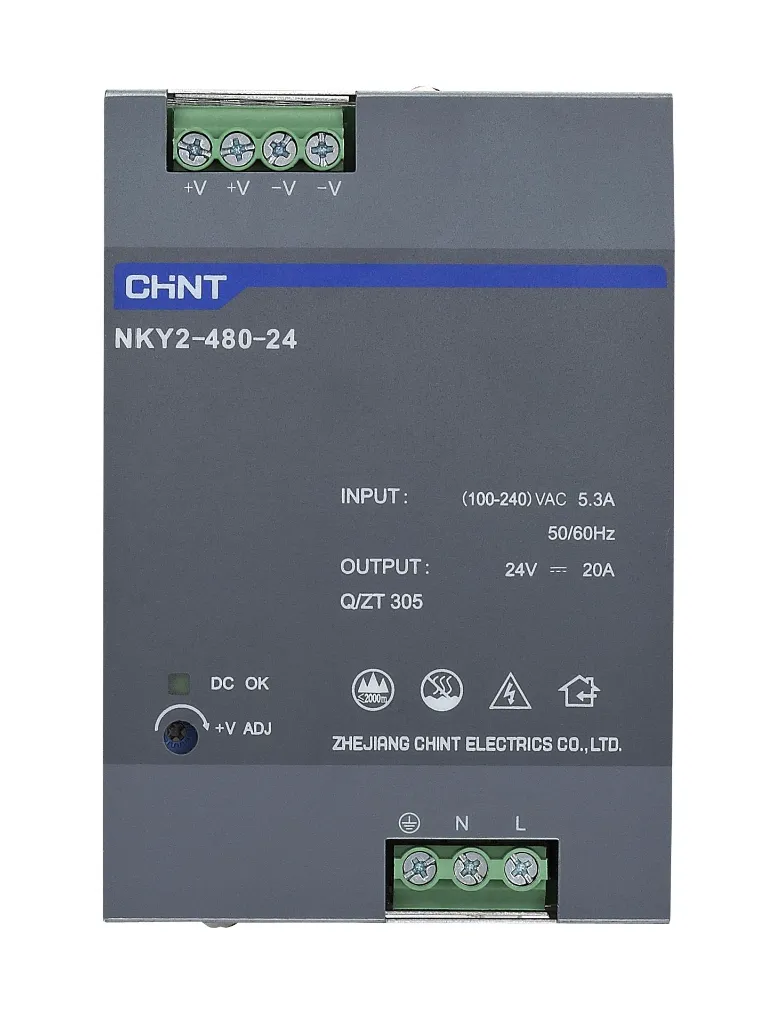 NKY2-480-24 Switching Power Supply-Front.webp