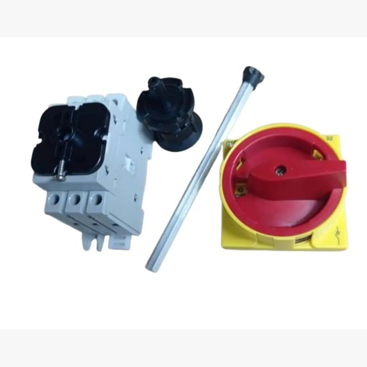 Seccionador a panel NF2 25A 3 POLOS manilla roja/amarilla AC-23A 415V - Chint - 170232025CH