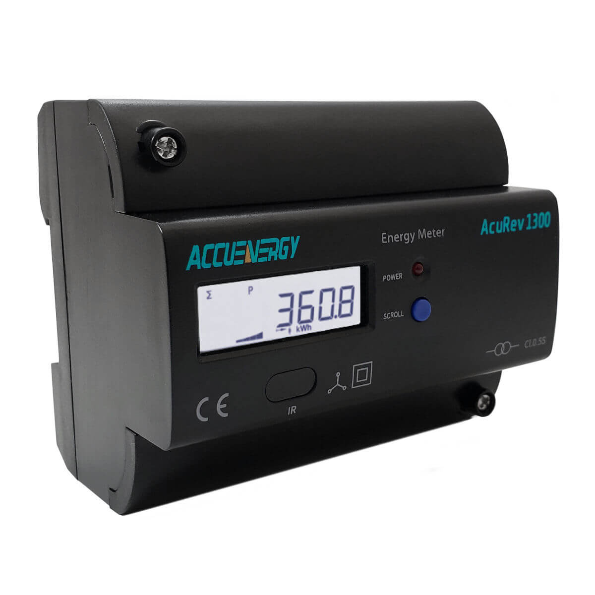 AcuRev 1312-RCT - Analizador trifásico a riel DIN compatible con Bobinas Rogowski - Accuenergy