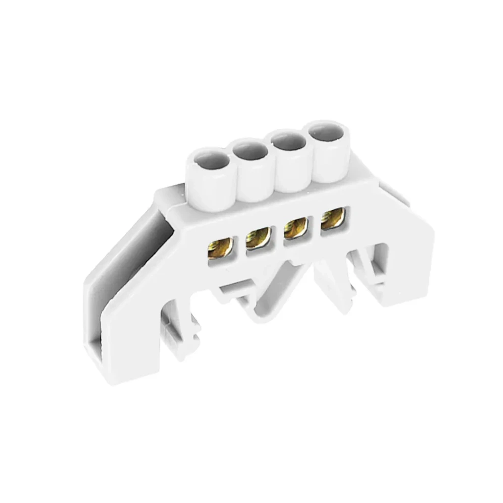 [CKE-S03-0609-4P-White] Barra de Conexión Blanca 4 Puntos - Cirkon Electric
