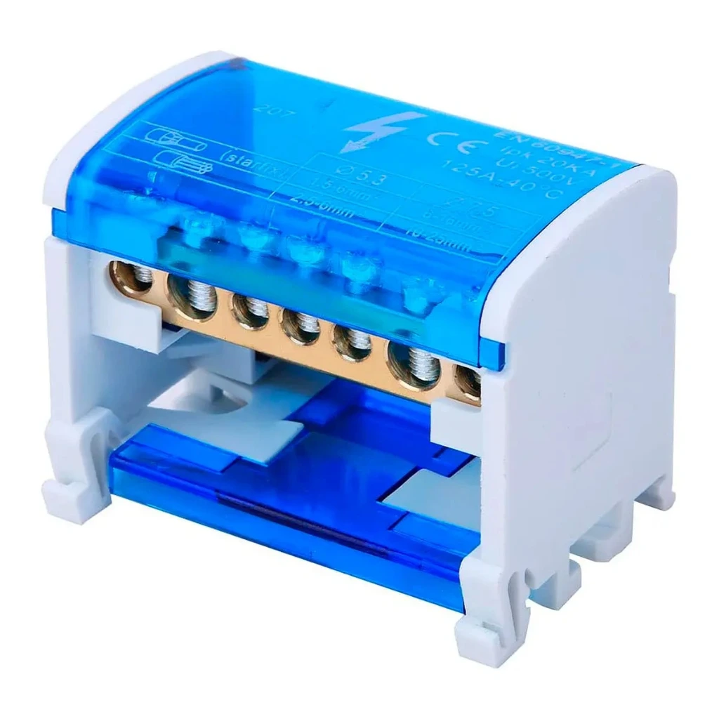[CKE-JH8207] Barra Repartidora Bipolar 7 Polos 125A - Cirkon Electric