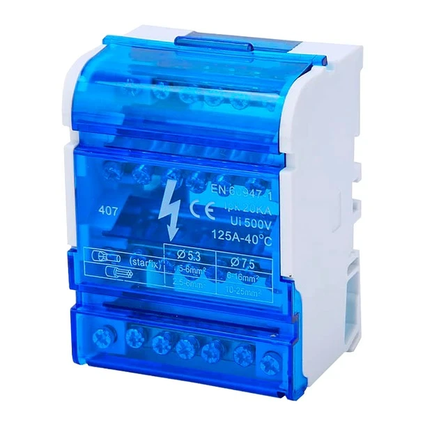 [CKE-JH8407] Barra Repartidora Tetrapolar 7 Polos 125A - Cirkon Electric