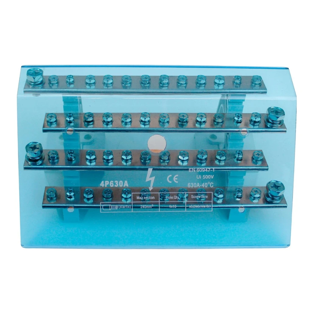 [CKE-JH8-413L-200A] Barra Repartidora Tetrapolar 11 Polos 200A - Cirkon Electric
