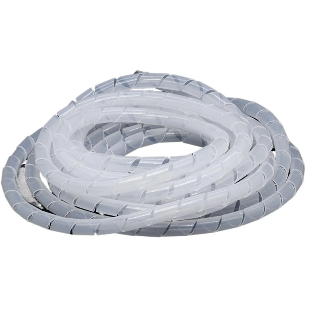 [CKE-SWB1-08-TR] Protección en Espiral Ignífugo 8mm x 10mts Transparente PE - Cirkon Electric