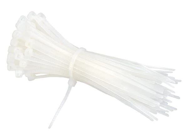 [CKE-AM-5x300-W] Amarras Plásticas Blancas 5x300mm (Bolsa 100u) - Cirkon Electric