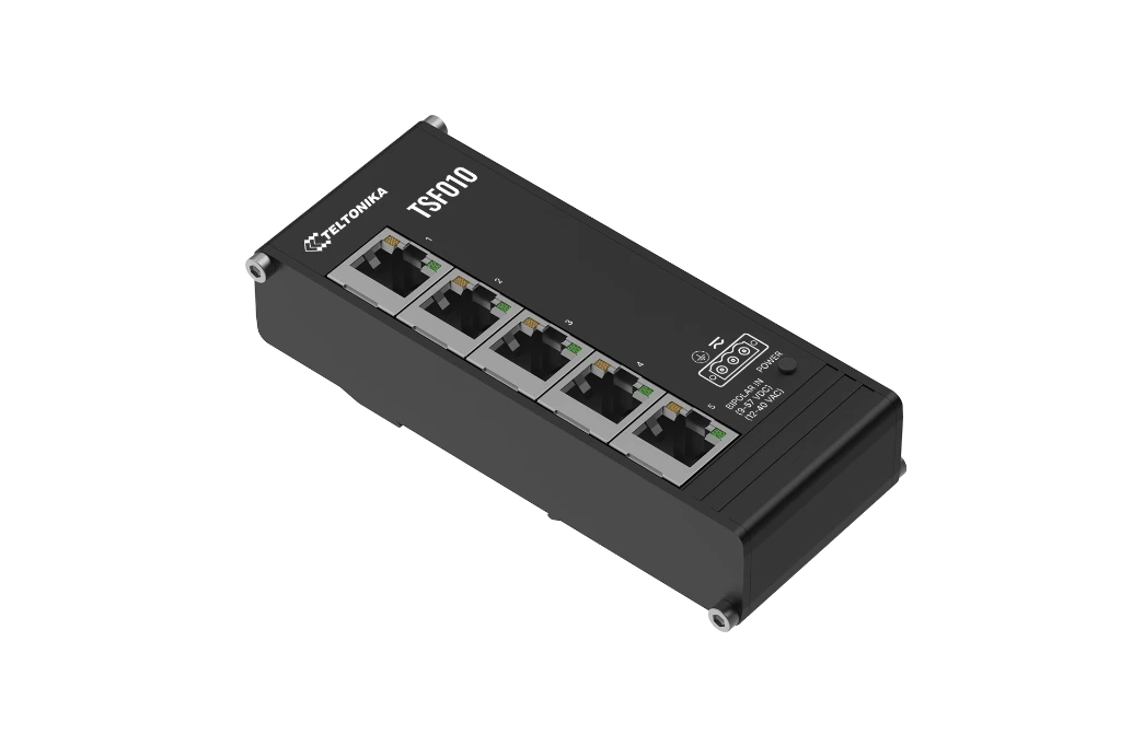TSF010 Switch Ethernet Industrial Plano - Teltonika