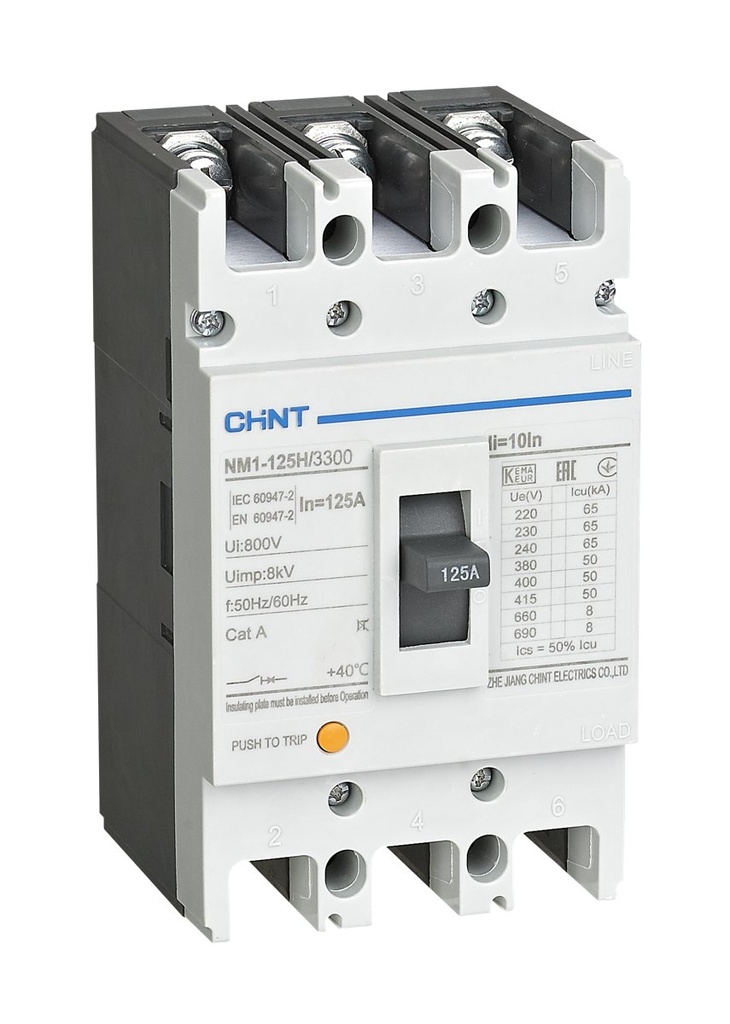 Interruptor NM1-125H 3P 100A 690V 50kA - Chint