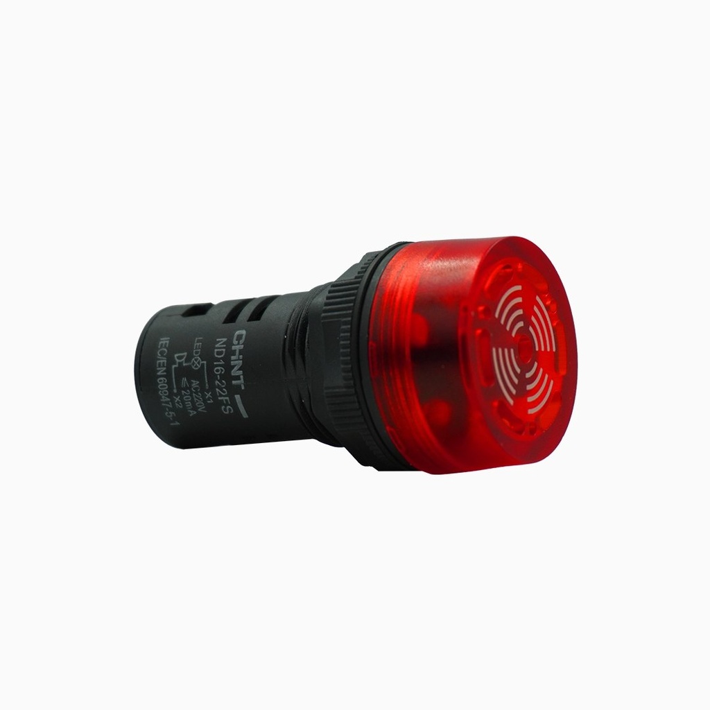 Indicador luminoso zumbador LED 22mm 220V parpadeante - Chint