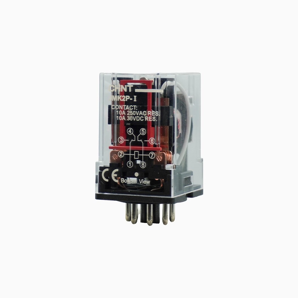 [053308220CH] Relé enchufable octal JMK2P-I 220Vca 2 inversores 10A - Chint