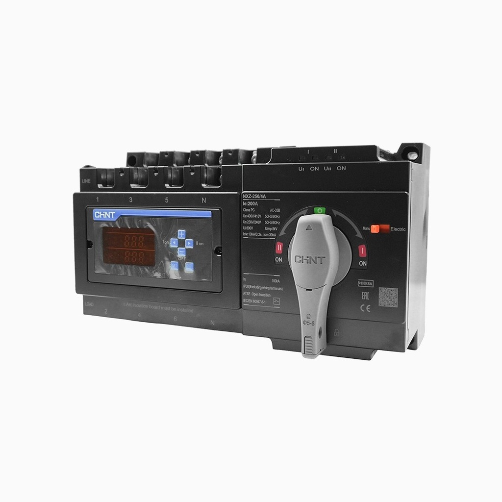 Transferencia Automatica ATSE NXZ-250/4A 4P 200A 400V Tipo PC - Chint