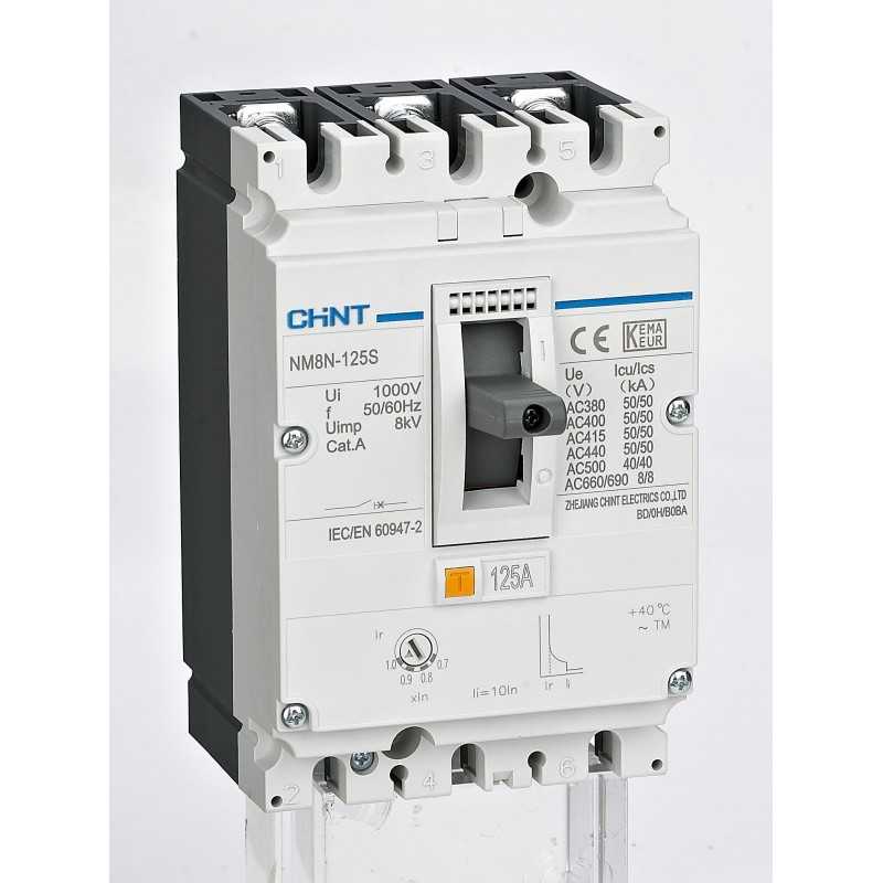 [070230201250CH] Interruptor 3P NM8N-1600S 1250A, 415V 50kA TM0.7-1In - Chint - 070230201250CH