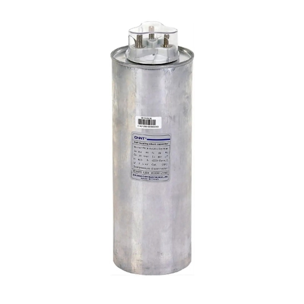 [1502040050CH] Condensador Trifásico seco botella 5kVAR 400V 50Hz - Chint - 1502040050CH