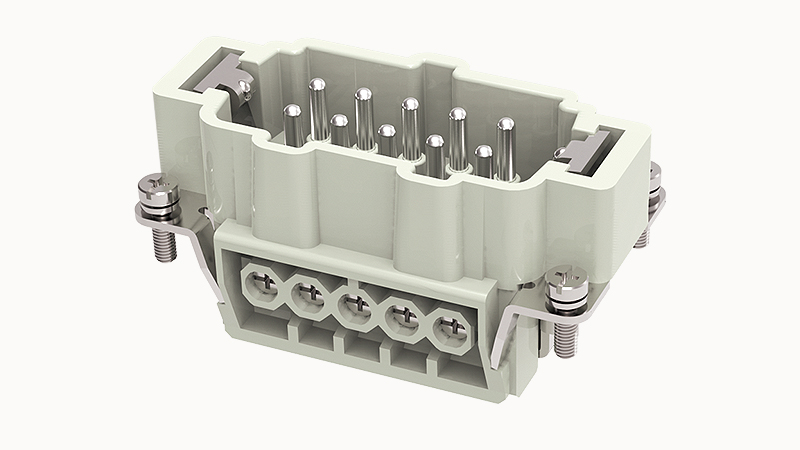 [DE-010-M] Conector Industrial Rectangular Macho 10+PE - Degson