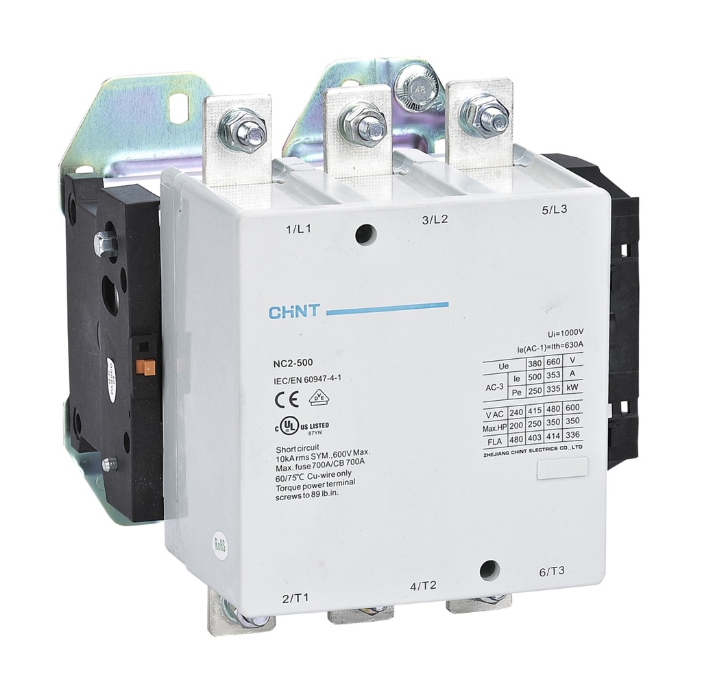 [03018008011CH] Contactor NC2, 800A 3P, 450KW, control 220 Vac - Chint - 03018008011CH