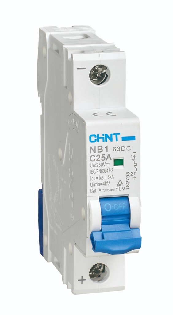 [07032150CH] Interruptor DC 1Px50A 250VDC, Curva C - Chint - 07032150CH