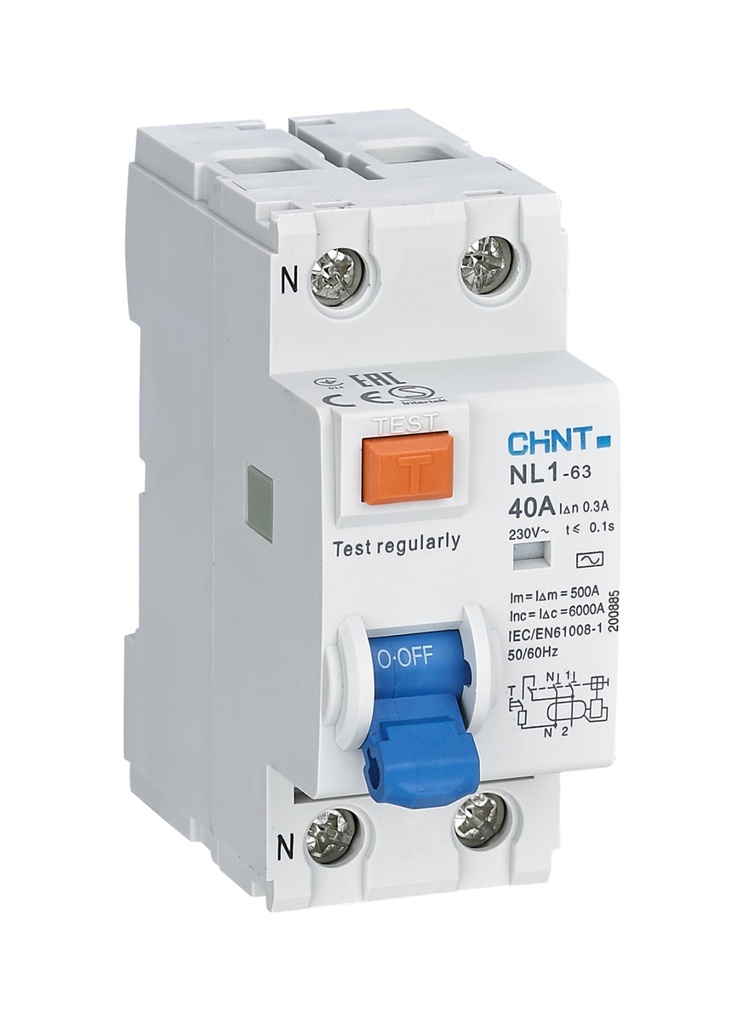 [070222503CH200212] Interruptor diferencial 2Px25A 30mA , NL1-Tipo AC - Chint - 070222503CH