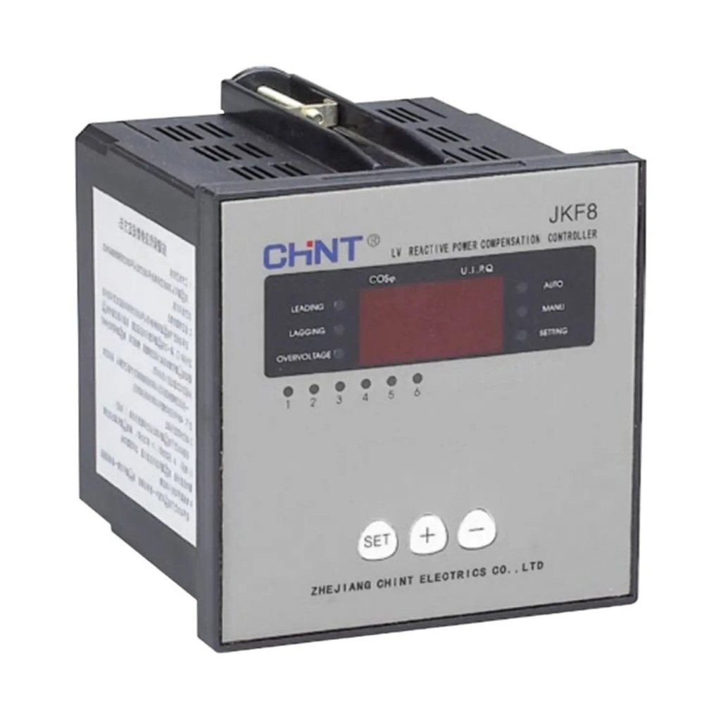 [150406CH507003] Controlador Factor de Potencia, JKF8 6 pasos, contr. 400Vac - Chint - 150406CH