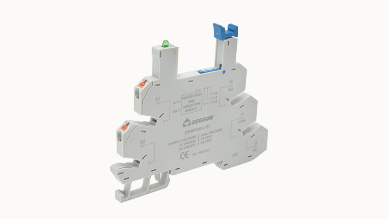 [DPRF-05A-E1-00A(H)] Base Rele Ultradelgado Push-In 12-24VAC/DC 6A -  Degson