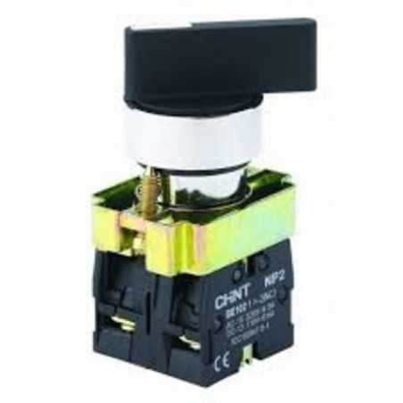 [2508102CH573996] Selector Manilla Larga, Metalico, Negro, 2NA 3pos Fijas - Chint - 2508102CH