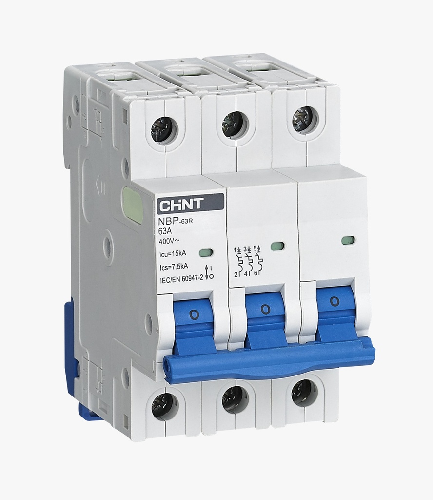 [07030310CH] Interruptor MCB 3Px10A 15kA Curva C IEC60947 - Chint - 07030310CH