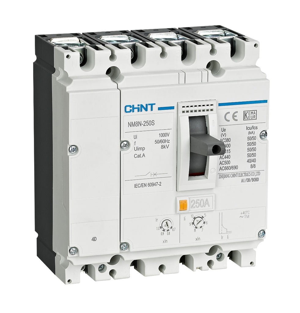 [070274040400CH] Interruptor 4P 400A Electronico 0.4-1In 415V 50kA LSIG - Chint - 070274040400CH