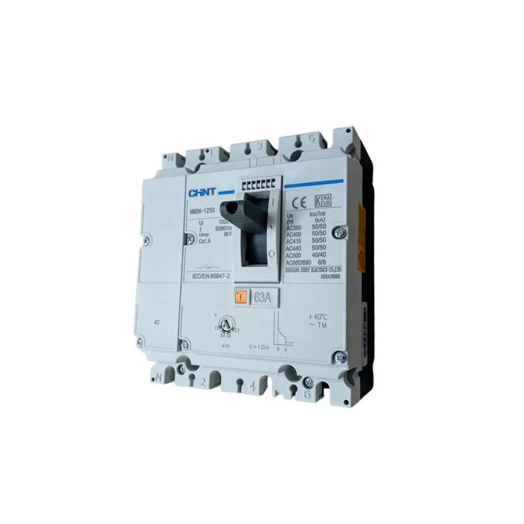 [070274060620CH] Interruptor 4P NM8N-630A Electronico 0.4-1In 415V 36kA - Chint - 070274060620CH