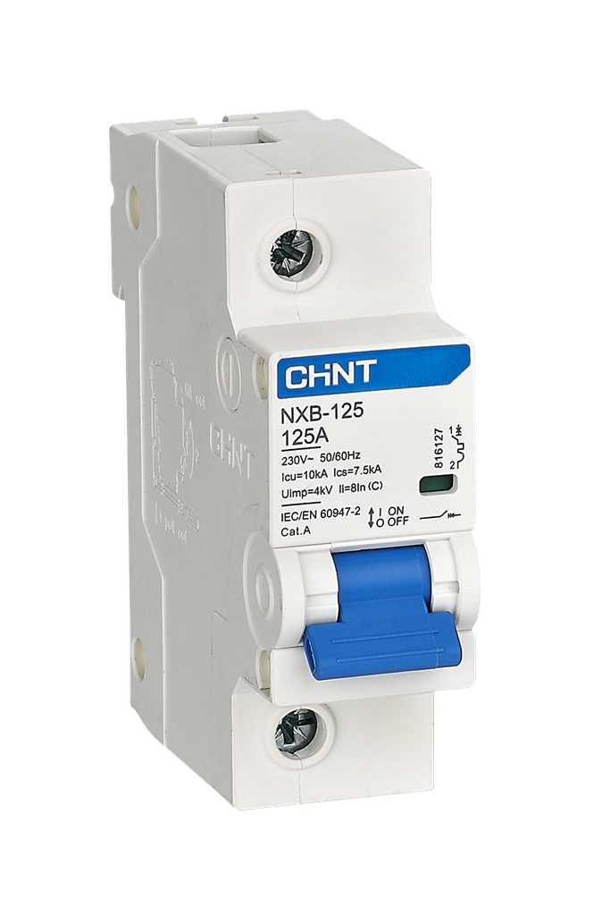Interruptor 1Px80A 10kA curva C, NXB-125H - CHINT - 07031180CH