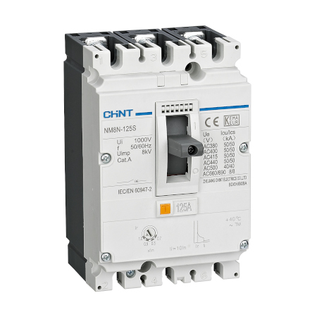 [07224020063CH] Interruptor NM8N-125C 4P 63A MCCB 44-63A 415V 36KA - CHINT - 07224020063CH