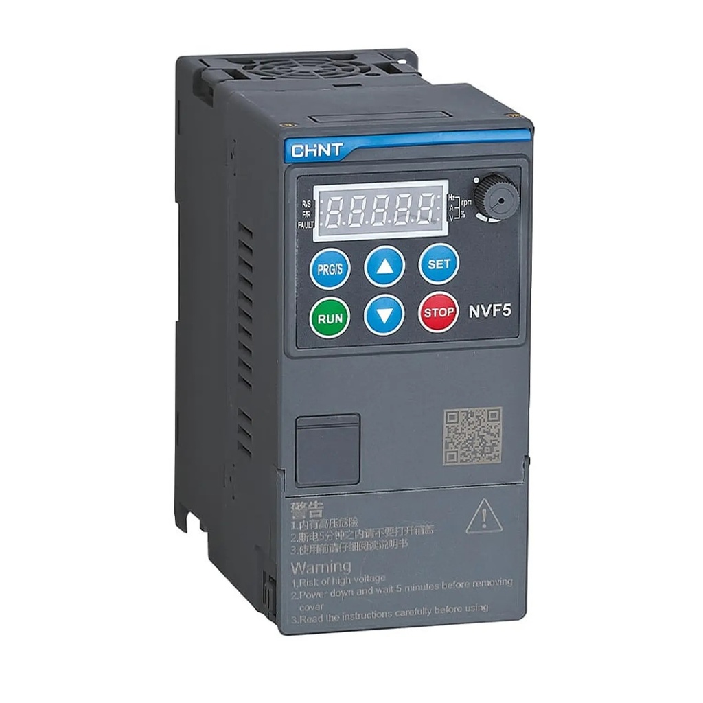 [130700122CH] VDF NVF3M-0.4/TD 0,4kW 0.5HP 2,5A 1F/3F 220V PID - Chint - 130700122CH