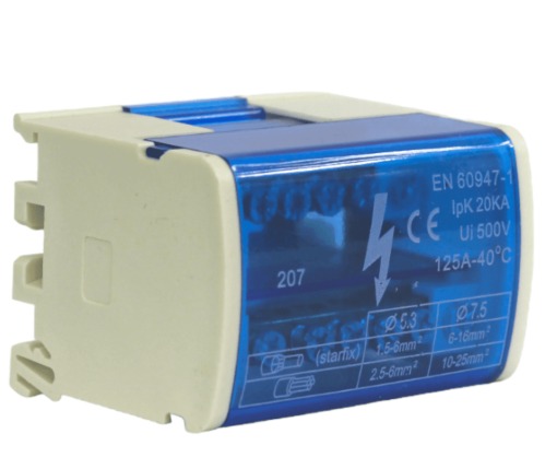 [CKE-BRB-2P-7-125A] Barra Repartidora Bipolar 2Px7 - 125A - Cirkon electric