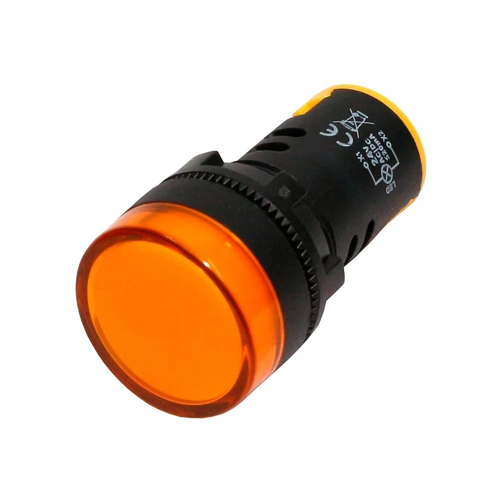 [CKE-AD16-22DS-YELLOW-220V] Luz piloto led amarilla 22mm 220V - Cirkon electric