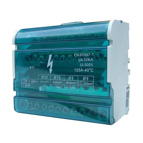 [CKE-BRT-4P-15-125A] Barra Repartidora Tetrapolar 4Px15 125A - Cirkon electric - CK-BR-4P-15A
