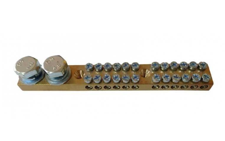 Regleta Doble 12 Conexiones Sin Aislamiento 180 A - CIRKON ELECTRIC - CKE-RD-12P-180A