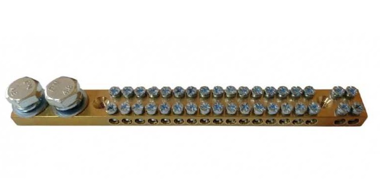 Regleta Doble 18 Conexiones Sin Aislamiento 180 A - CIRKON ELECTRIC - CKE-RD-18P-180A
