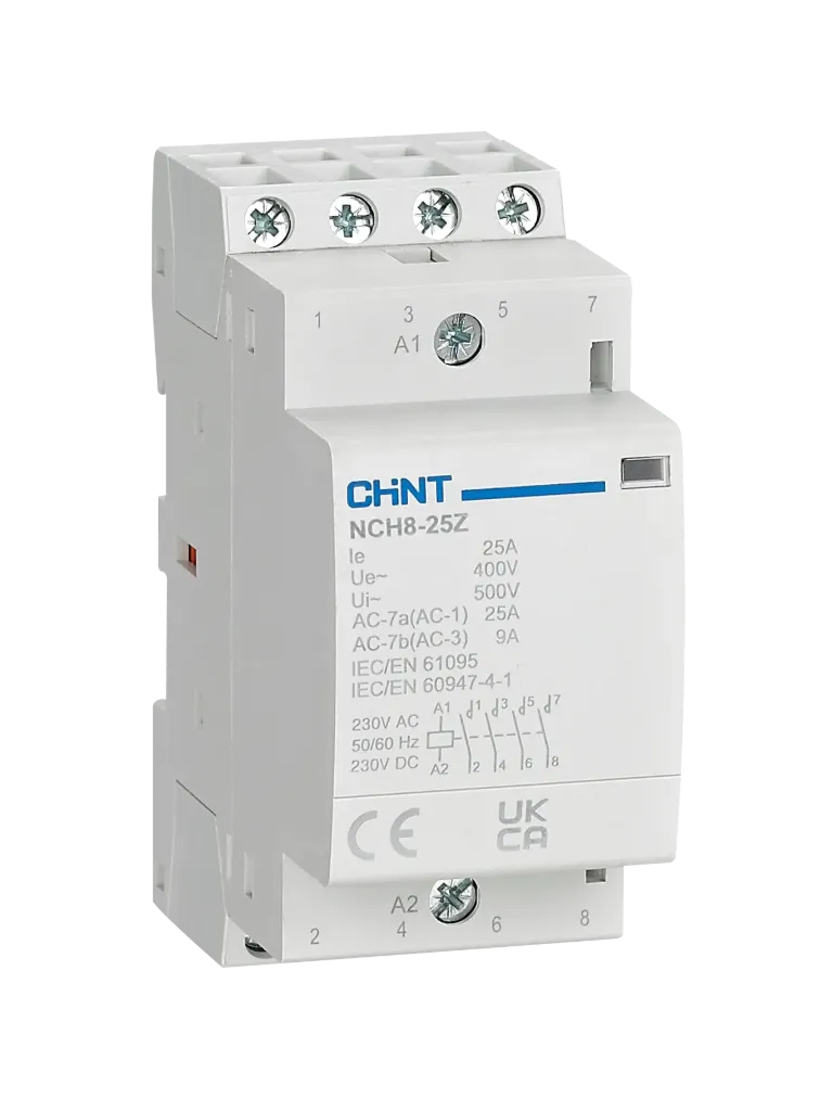[03010006842CH256089] Contactor modular NCH8 230VAC 25A, 16KW AC1, 4NA - Chint - 03010006842CH