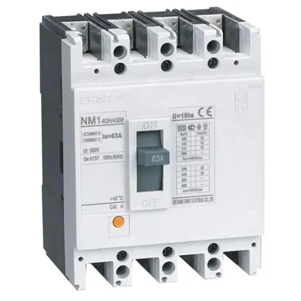Interruptor 4P NM1-400S/4300 300A (fijo) 690V: 35kA NM1-400S/4300 300A - Chint - 0721444230CH