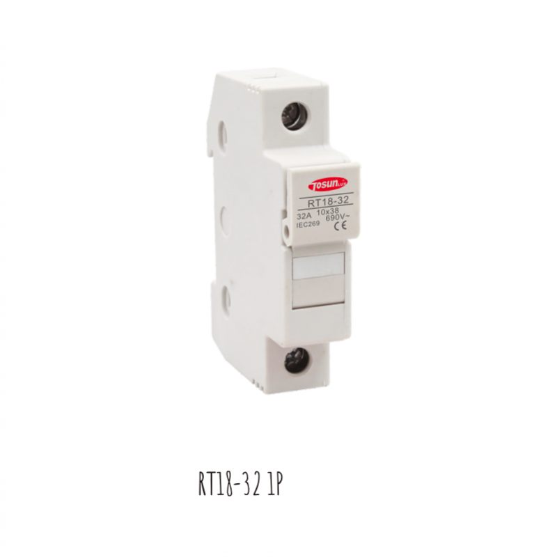 Porta fusible con indicador unipolar para fusibles 10x38