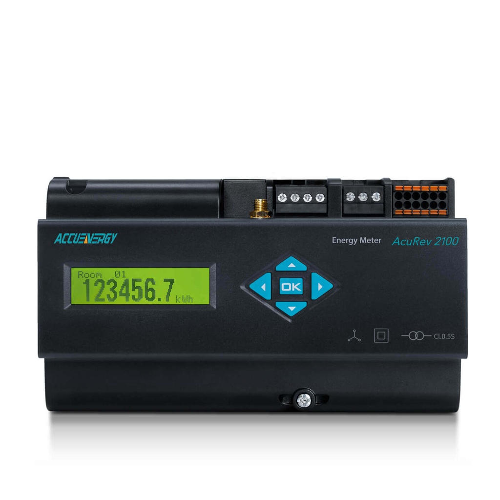 AcuRev-2110-mV-WEB2 Analizador multicanal a riel DIN 18P - Accuenergy