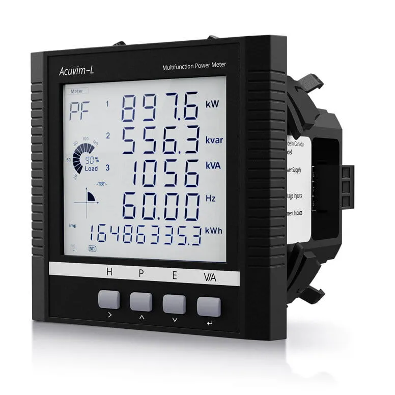 [Acuvim CL-D-5A-P1V4] Acuvim CL-5A - Analizador trifásico a panel compatible con TC 5A - Accuenergy