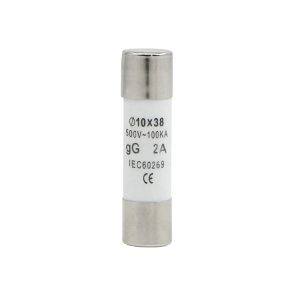 [CKE-GG-RO15-10X38MM-2A] Fusible GG RO15 10X38 2A - Cirkon Electric