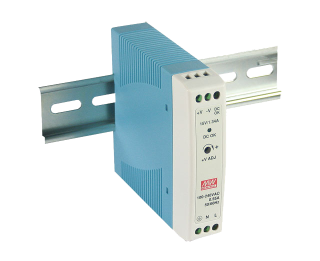 [MDR-20-12] Fuente de Poder Mean Well - Riel DIN - 12VDC - 1.67A - 20W
