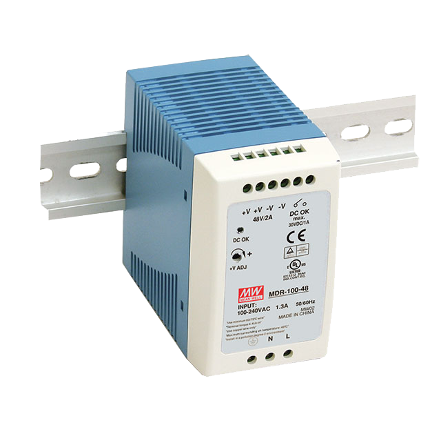 Fuente de Poder Mean Well - Riel DIN - 24VDC - 4A - 100W