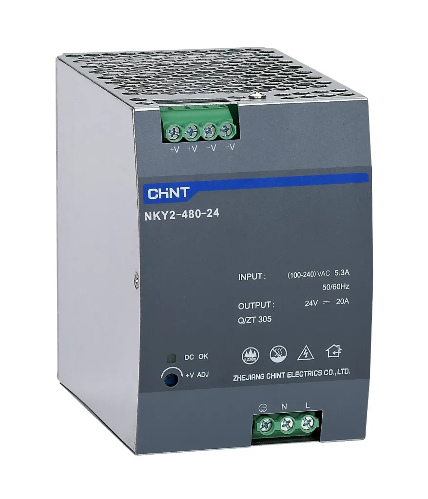 [610924050CH] Fuente de poder 24VDC 5A/120W 90-264VAC Riel DIN - Chint - 610924050CH