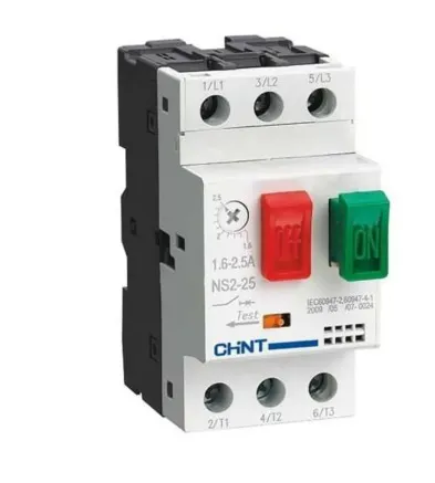 Guardamotor c/tecla NS2-80B (regulación 25-40A) 15kA