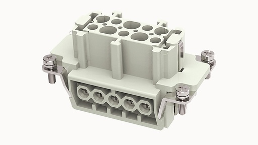 [DE-010-F] Conector Industrial Rectangular Hembra 10+PE