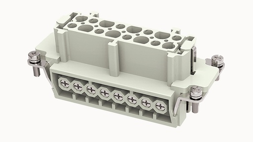 [DE-016-F] Conector Industrial Rectangular Hembra 16+PE